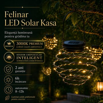 Соларен LED фенер с батерии Kasa