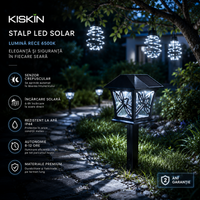 LED градински стълб с соларно зареждане KISKIN