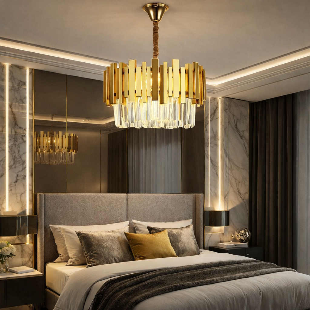 Полилей от кристал GLORY GOLD GRANDE 400mm