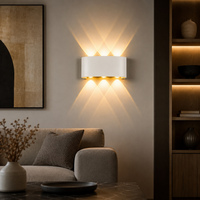 LED аплик 6W TRIO за външен монтаж, бял