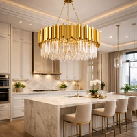 Полилей от кристал GLORY GOLD GRANDE 800mm