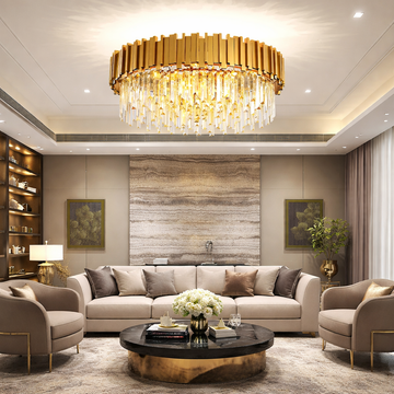 Полилей аплик с кристали GLORY GOLD GRANDE 750mm