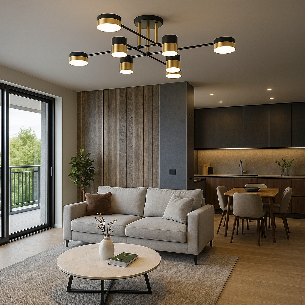 LED осветително тяло Nordic Style Darko Grande еквивалент 600W с дистанционно