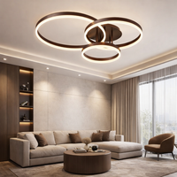 LED осветително тяло Beauty Brown Circle еквивалент 600W с дистанционно