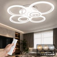 LED осветително тяло 4+2 CIRCLE MAXI Бяло Еквивалент 600W Дистанционно