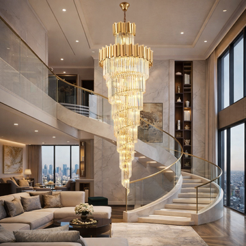 Полилей кристал GLORY GOLDEN LUXURY 300cm