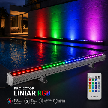 LED архитектурно линейно тяло RGB 36W 100cm IP65