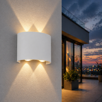 LED аплик 4W TRIO за външен монтаж бял