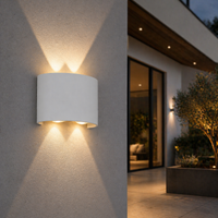 LED аплик 4W TRIO за външен монтаж бял