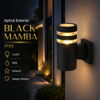 Външен аплик 1xE27 Black Mamba