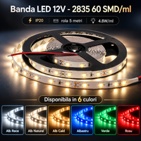 LED лента 2835 60 SMD-ML за интериор - ролка 5 метра