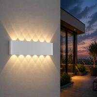 LED аплик 12W TRIO за външен монтаж бял