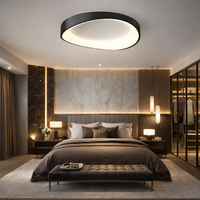 LED осветително тяло Valente Black Еквивалент 500W с дистанционно