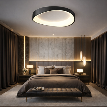 LED осветително тяло Valente Black Еквивалент 500W с дистанционно