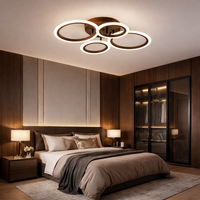 LED осветително тяло 2+2 CIRCLE BROWN Еквивалент 400W Дистанционно управление
