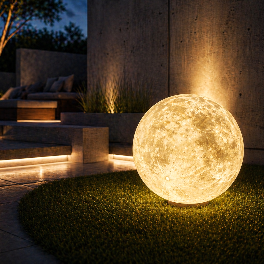 Глобус абажур мат външен MOONGLOW 60CM