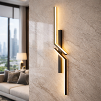 LED аплик Modern Lines Black 100cm Еквивалент 200W