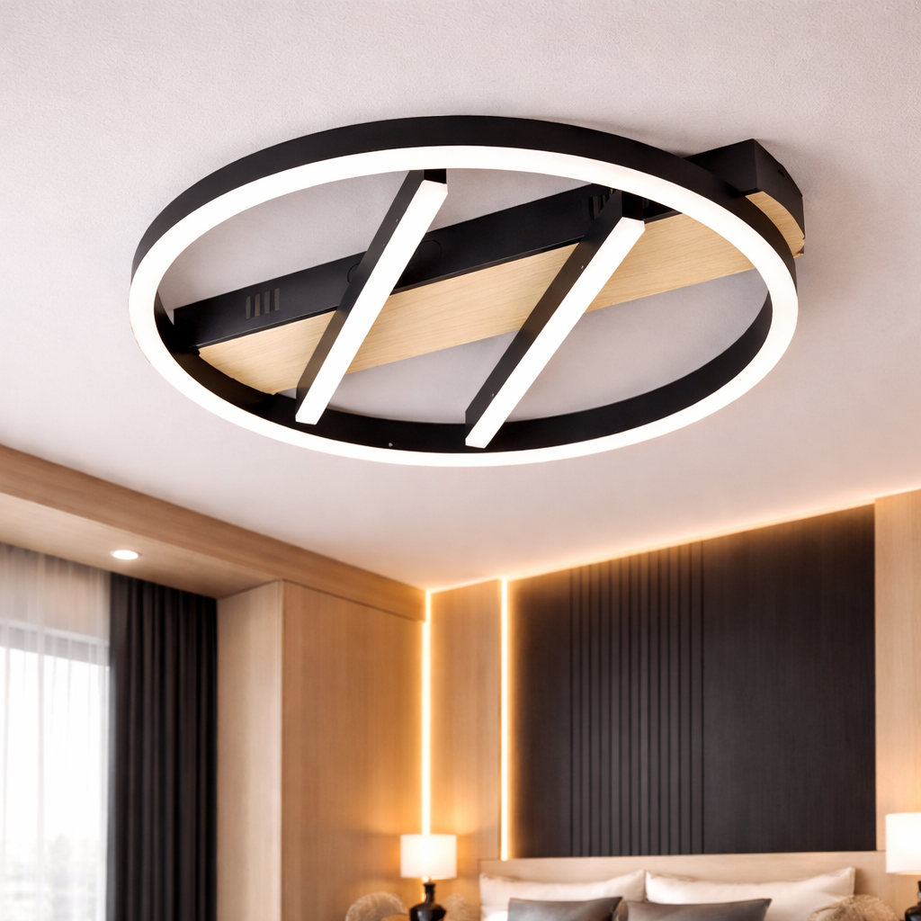 LED осветително тяло Zenn за таван, еквивалент 400W, с дистанционно G4217
