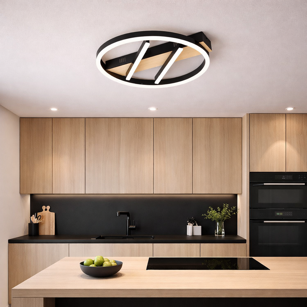 LED осветително тяло Zenn за таван, еквивалент 400W, с дистанционно G4217