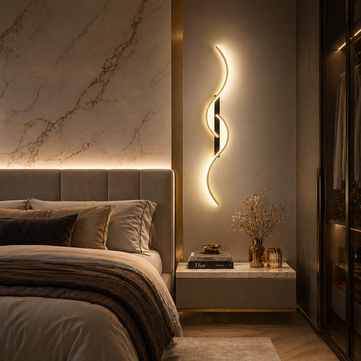 Аплик LED KARO Gold 32W 60cm