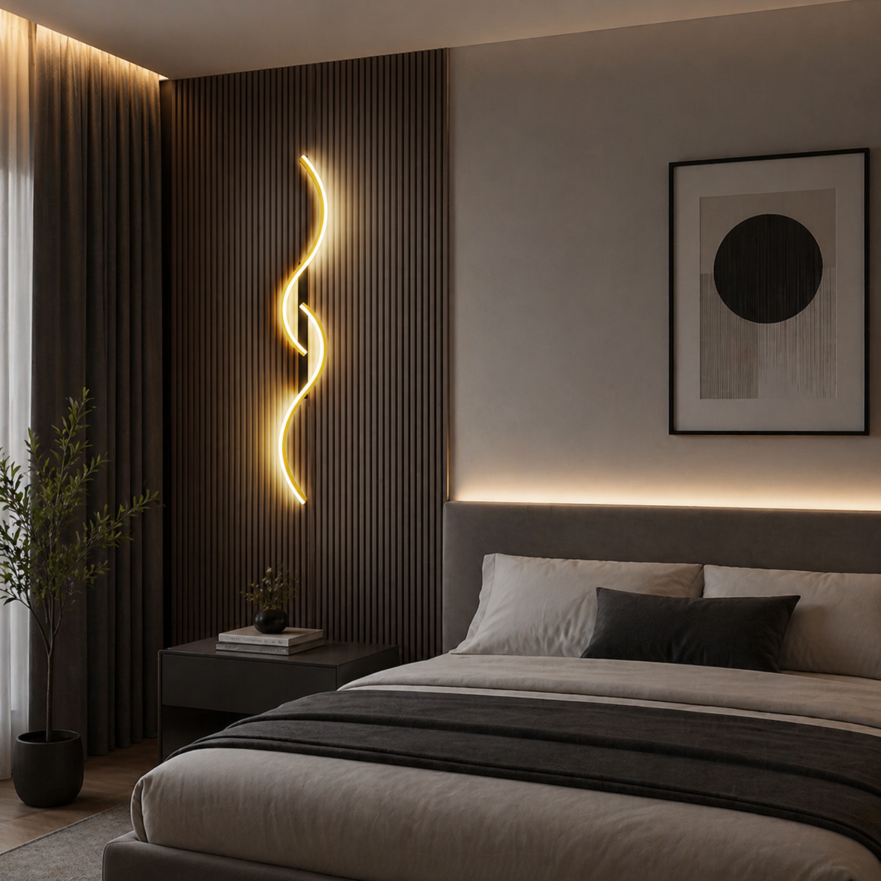LED аплик Eternity Gold+Black 40W 80CM