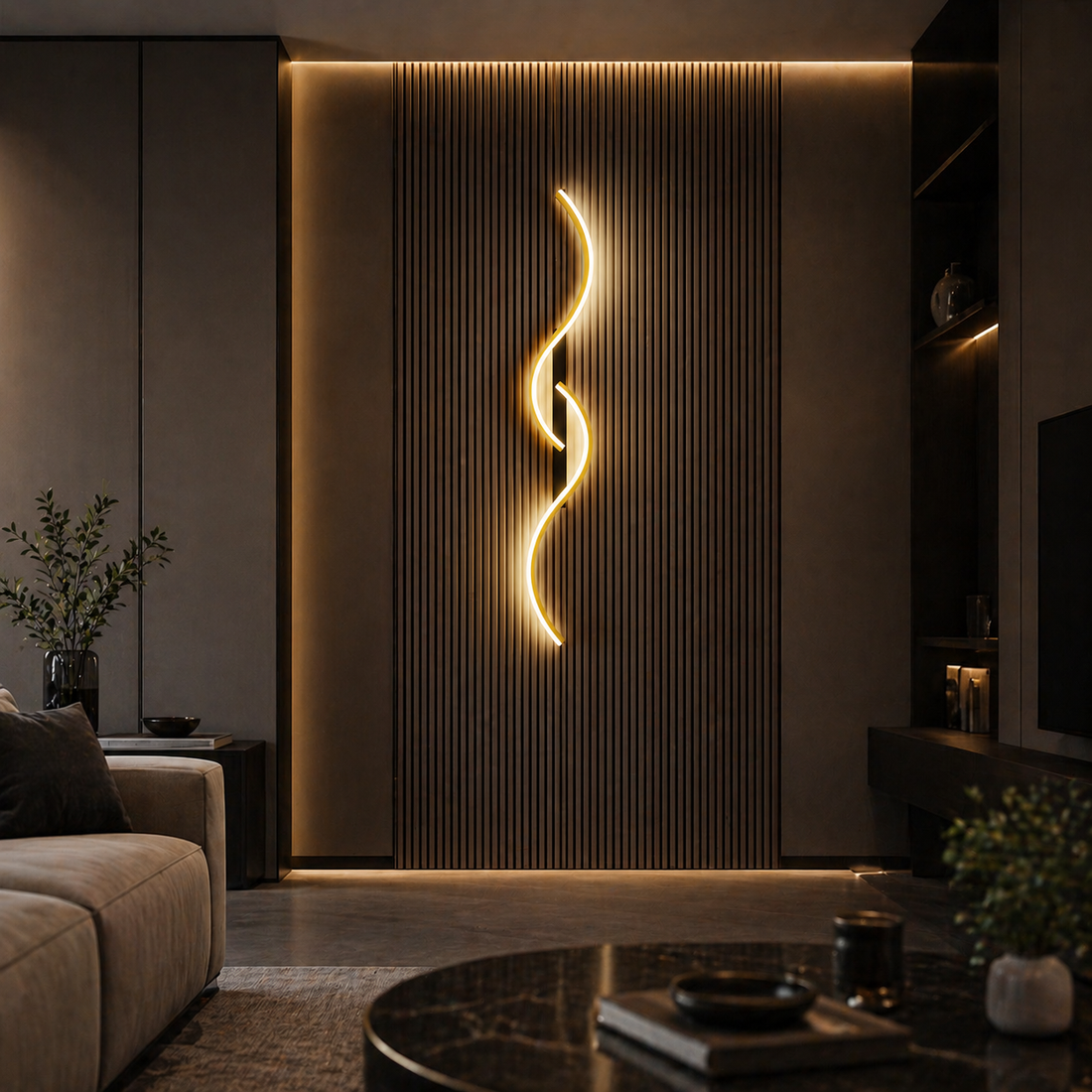 LED аплик Eternity Gold+Black 40W 80CM