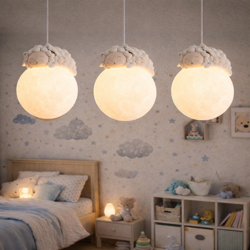 Висящо LED осветително тяло KIDS 3XE27 Sheepy