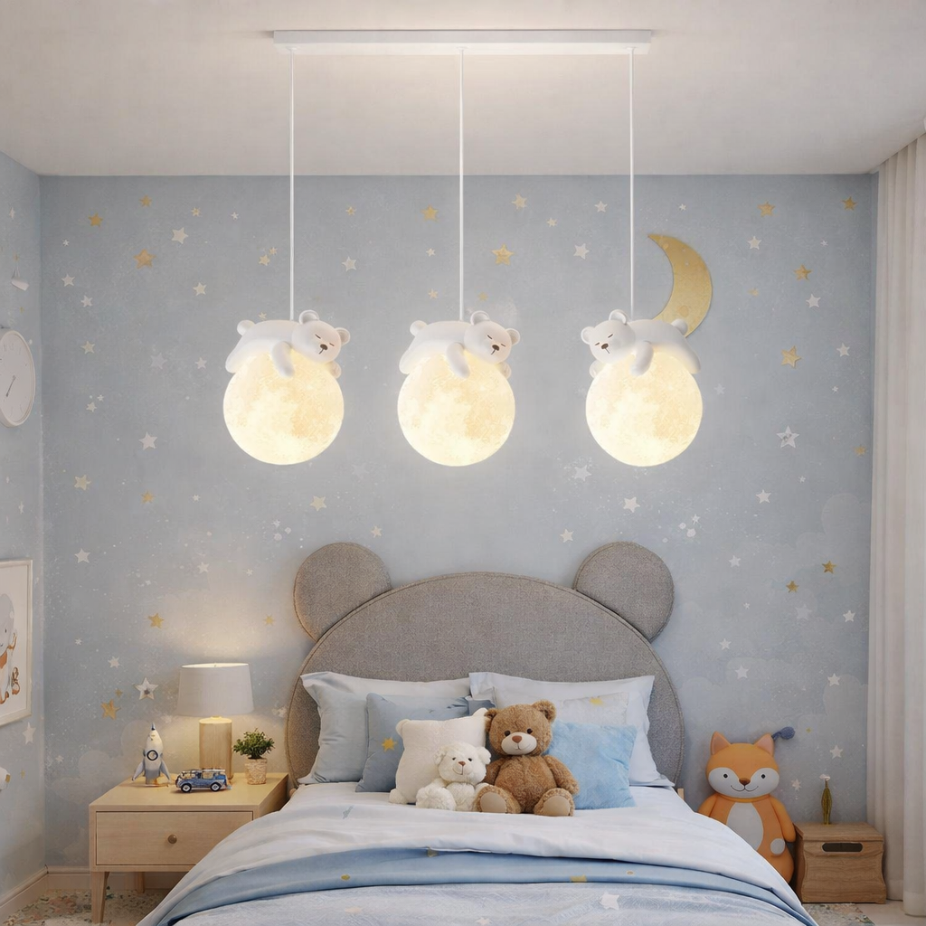 LED осветително тяло KIDS висящо 3XG9 Teddy Bears