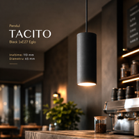 Пендел TACITO Black 1xE27 Eglo