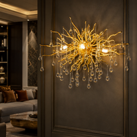 Аплик за стена Cristal Luxury Golden Tears