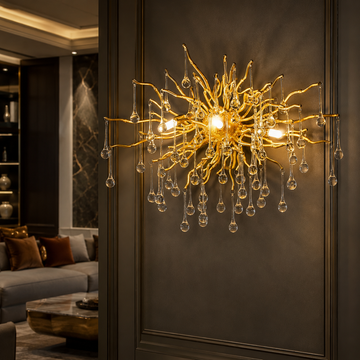 Аплик за стена Cristal Luxury Golden Tears