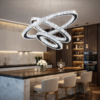 LED осветително тяло 3 сегмента CRISTAL SLIM еквивалент 600W с дистанционно