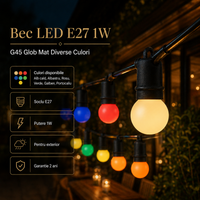LED крушка E27 1W G45 Color