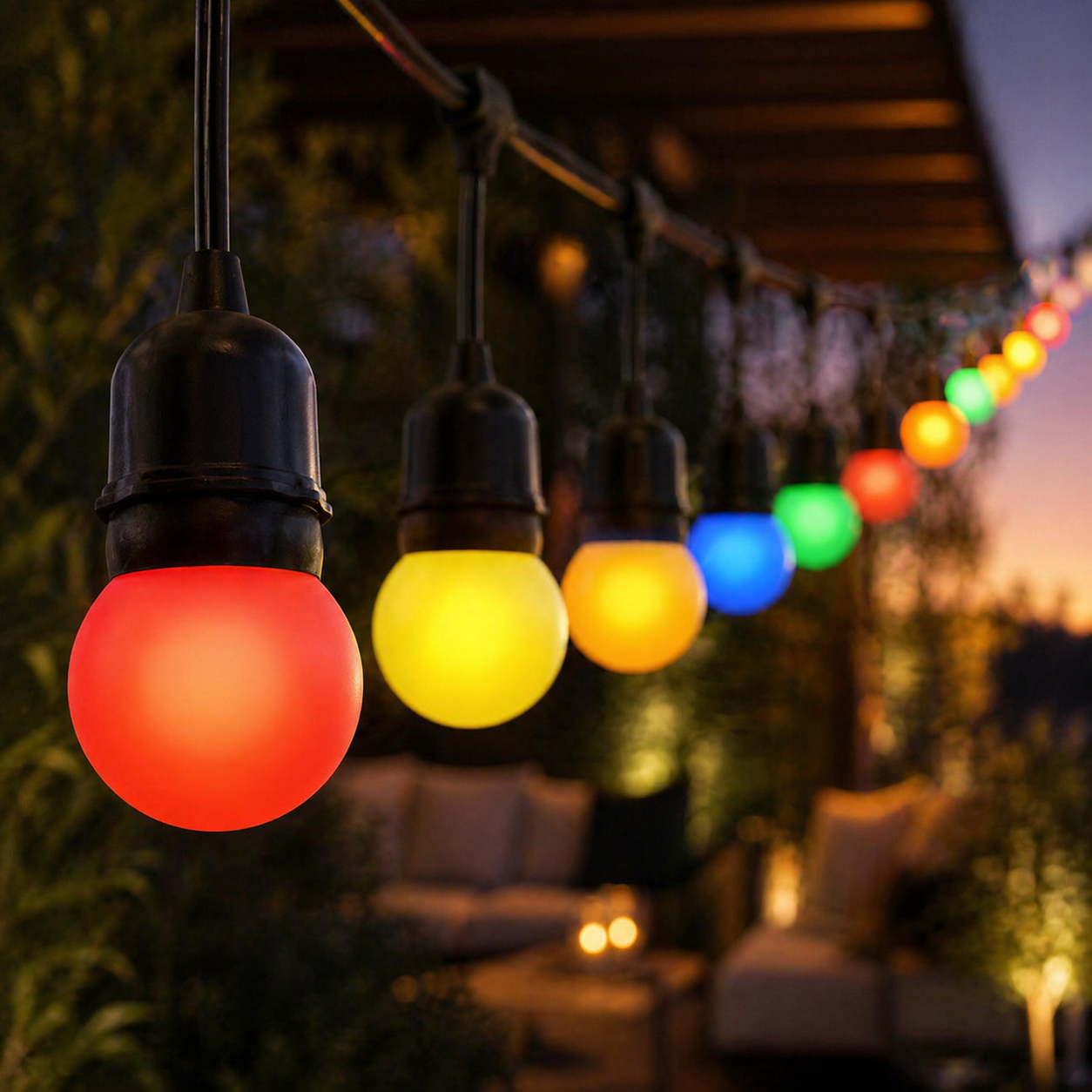 LED крушка E27 1W G45 Color