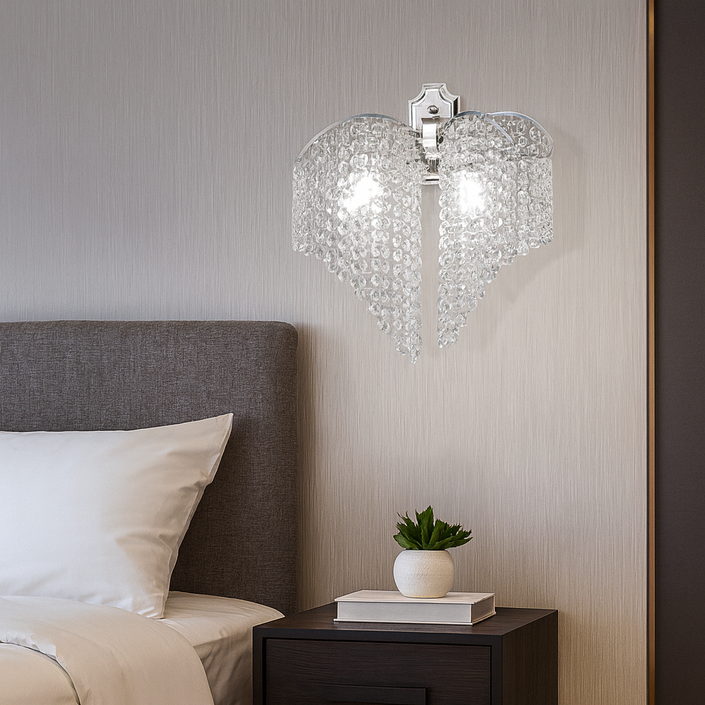 Аплик Cristal FREDA Silver 2xE14
