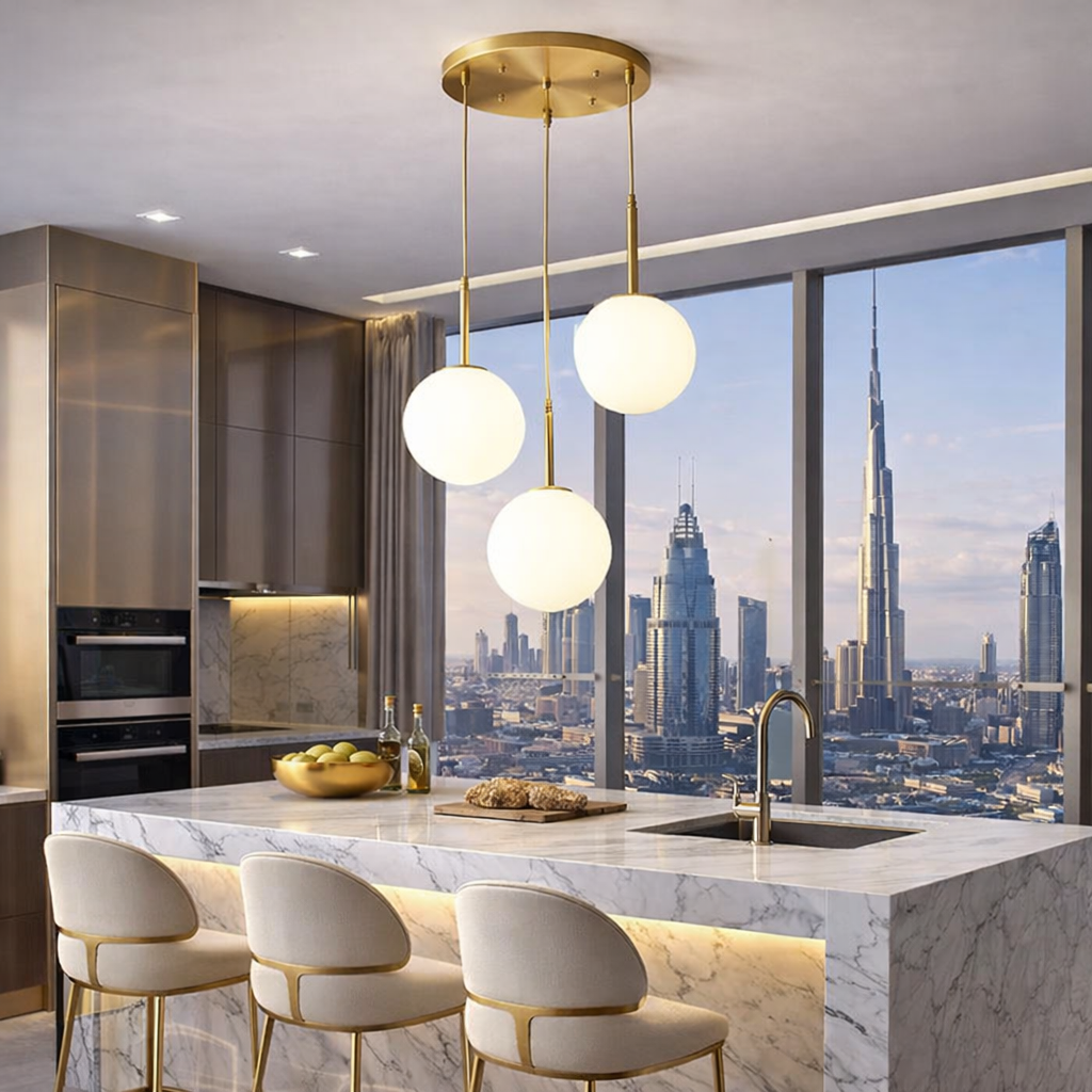 Осветително тяло Абажур Мат GOLD LUXURY STAIRCASE 3XE27