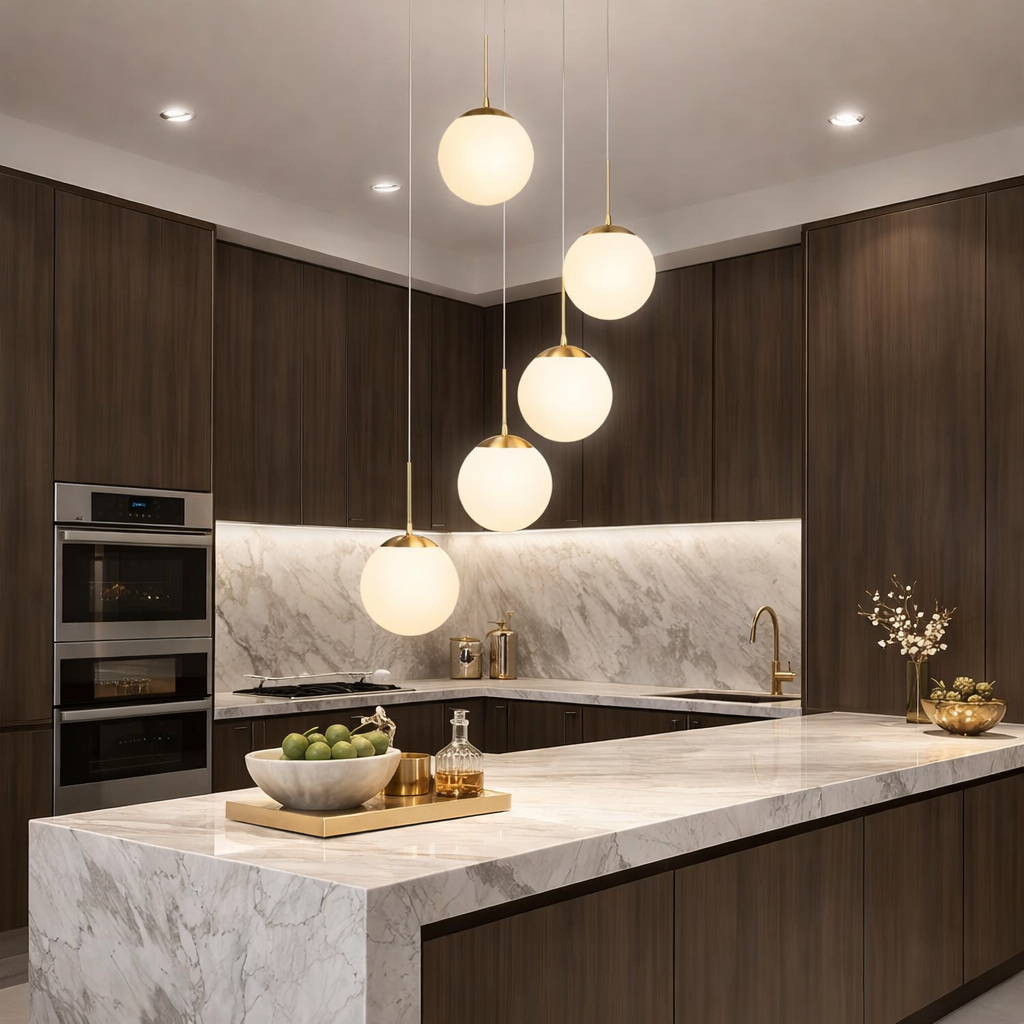 Осветително тяло Абажур Мат GOLD LUXURY STAIRCASE 5XE27