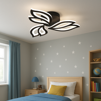 LED осветително тяло Mini Anemone Black еквивалент 300W с дистанционно