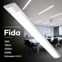 Линеен LED осветител 36W Fida 120cm Еквивалент 250W