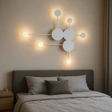 LED аплик Modern Style-6 бял еквивалент 200W