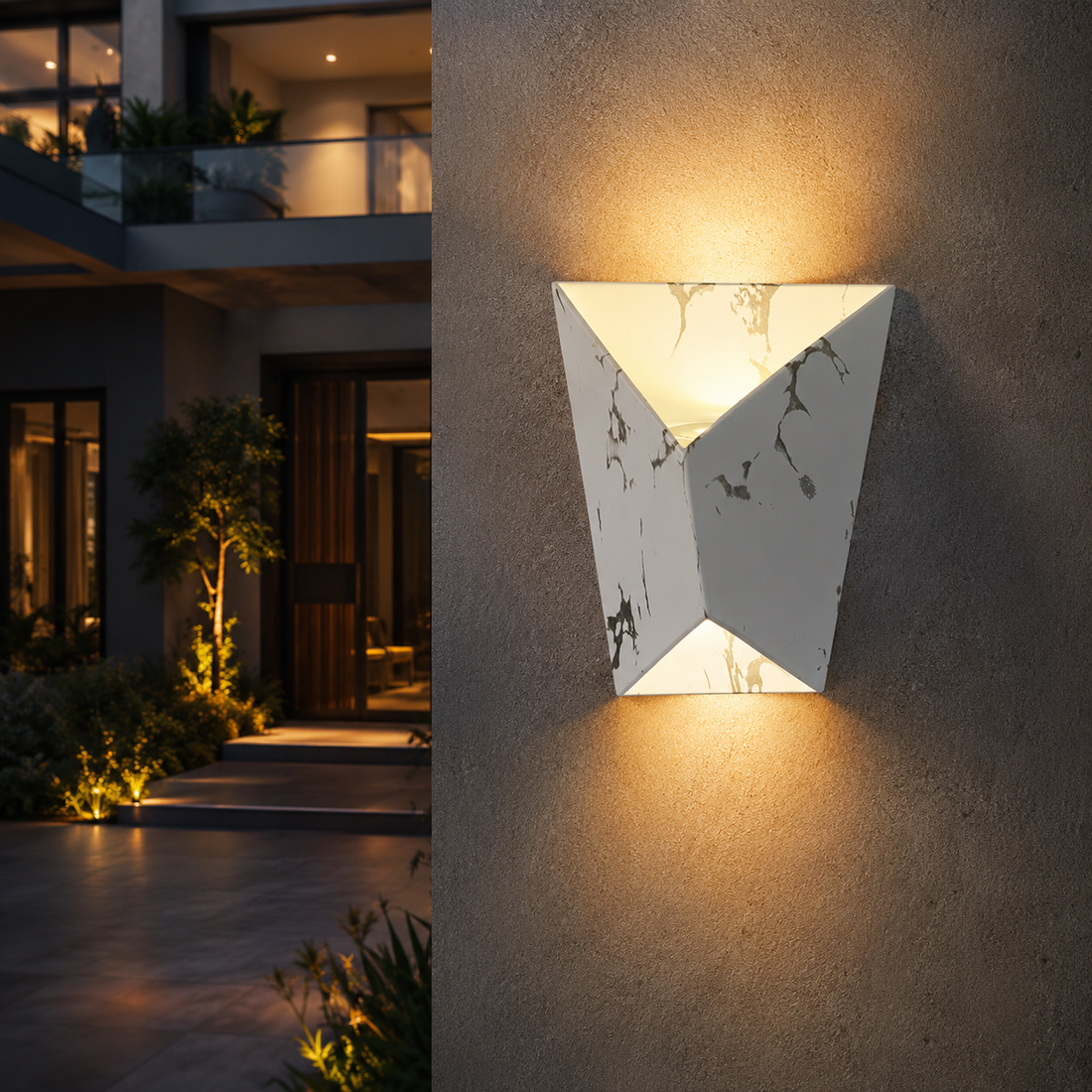 LED аплик 10W за външен монтаж PRISMA бял FY-666A/WH