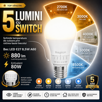 LED крушка E27 8,5W A60 матов глобус