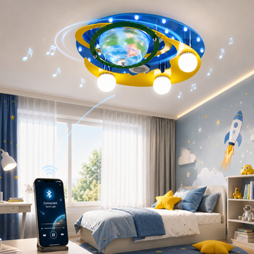 LED осветително тяло 50W EARTH Blue с тонколона и Bluetooth