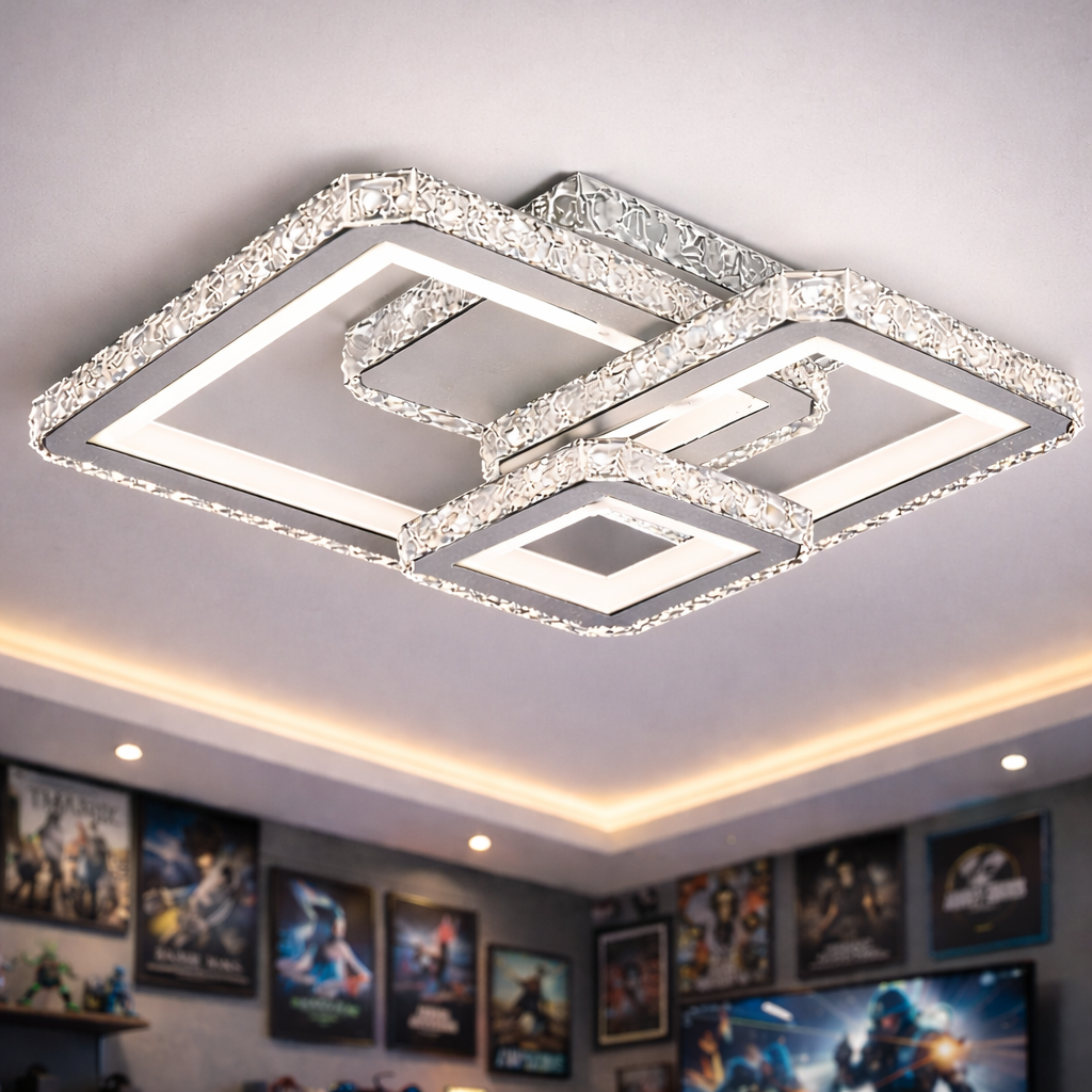 LED осветително тяло Kalista Бяла Кристал RGB Еквивалент 500W