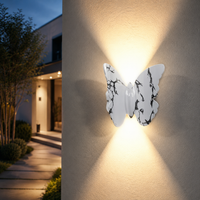 LED аплик 6W за външен монтаж BUTTERFLY бяла C207WH