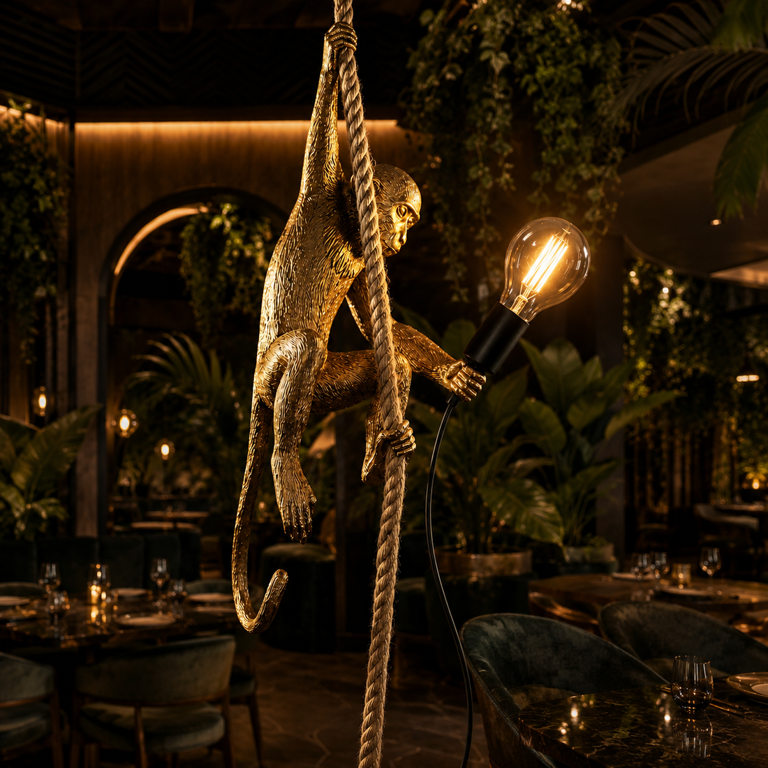 Пендел 1xE27 Monkey Gold