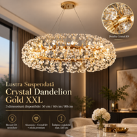 Осветително тяло висящо Crystal Dandelion Gold XXL