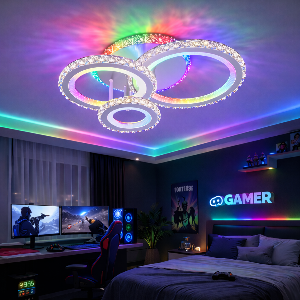 LED осветително тяло Cristal Ciryla бяла RGB еквивалент 500W