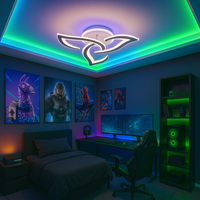 LED осветително тяло Mini Camelia RGB еквивалент 400W с дистанционно