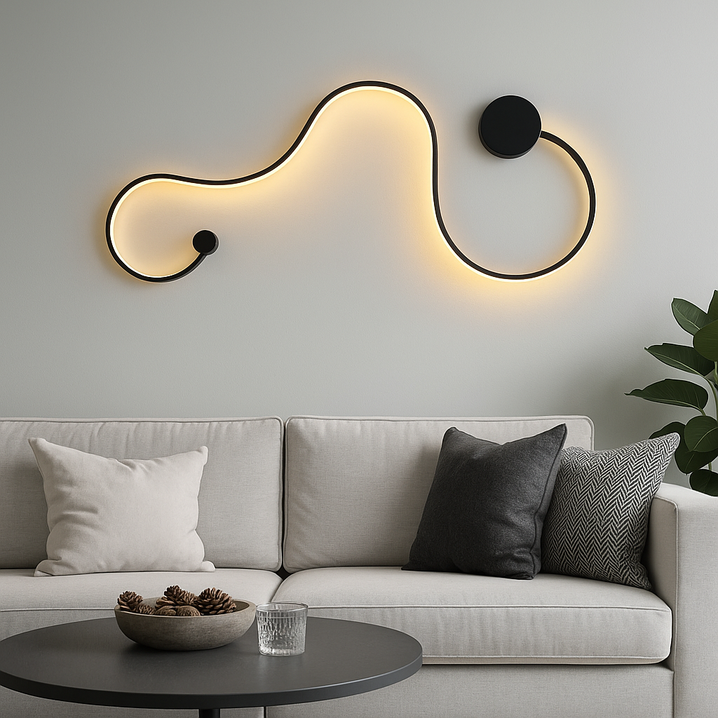 LED аплик 60W 89cm GAMORA Black